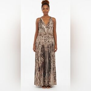 Fresh Of LA Women’s Bohemian Brown Maxi Dress 3X